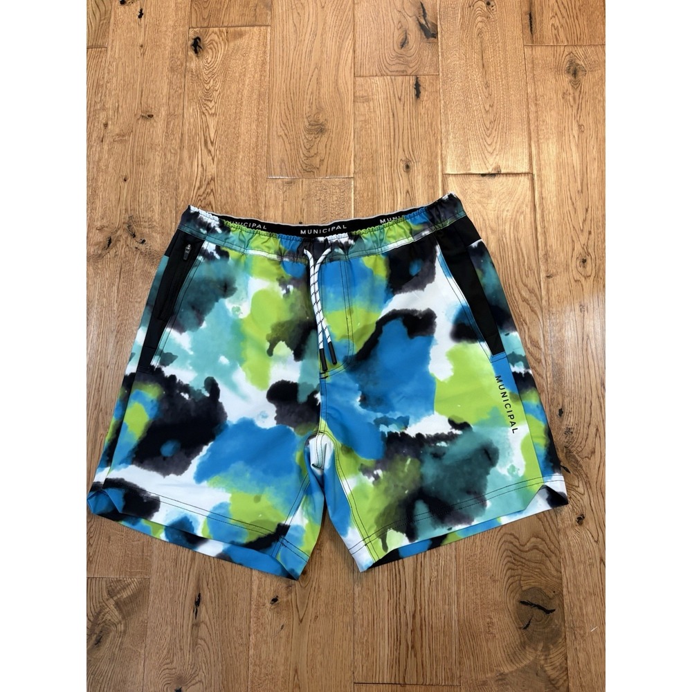 Camo Men’s Athletic Shorts in Blue, Green, Black